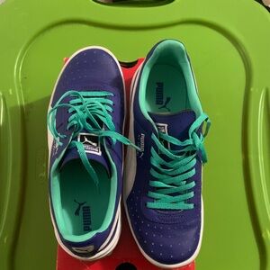 Puma Kids Sneakers in Blue and Teal